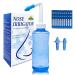 CACRTY Nasal Irrigation System for Adults & Kids 500ml Nasal Wash Bottle 30 Salt Packets Safe for Daily Nasal Care Allergies Valve-Controlled Sinus Rinse Bottle with Anti-Backflow Design.