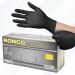 Black Disposable Nitrile Gloves XL Heavy Duty Powder-Free Industrial Grade 4 MIL Thickness Texture Ronco Sentron4 (Extra Large) 100 Gloves