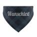 printplanet - Dog scarf with name or text - Scarf for dogs - Layout Checkered pattern Blue - Size S Size S Checkered pattern Blue