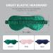 Spencer & Whitney 100% Silk Sleep Mask - 22 Momme Pure Mulberry Silk Blindfold Super Soft & Comfortable Eye Mask for Restful Sleep (Green) - International Shipping Available - Buy Online on GoSupps.com