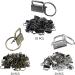 AuInn 150 PCS Key Fob Hardware 3 Colors Keychain Fob Wristlet Hardware with Key Ring 1 Inch (50 Sets Each Color) - Buy Online on GoSupps.com