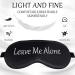 4-Piece Funny Silk Sleep Mask Set for Women & Men - Adjustable Blindfold for Travel, Nap, Meditation - Black, Gray, Pink, Purple - Buy Online on GoSupps.com