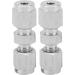 Compression Tube Adapter Quick Screw 4Pcs Straight Compression Tube Adapter for Air Pipes Oil Pipes Fittings Water Pipes( 3/ 4) - Buy Online on GoSupps.com