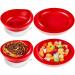 Spill Proof Scoop Bowl and Plate Set Anti-Spill Scoop Plate with Lip Edge Scoop Plates for Disabled Adults from Parkinsons(2 Sets)