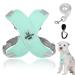Dog harness Small dogs no pull safety crockery chest harness anti -pull reflective soft breastware dog harnesses dog leash for small medium -sized dogs (green -l) l green green