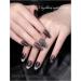 Sadodo Cat Eye Magnet Gel Nail Black Silver Polish Cat Eye Nail Dark Punk Polish Sparkling Magnetic Glitter Effect Soak Off LED UV Gel BLACK SILVER CATEYE - Buy Online on GoSupps.com