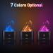 Colorful Flame Air Aroma Diffuser Humidifier | Upgraded 7 Flame Colors | Noiseless Essential Oil Diffuser for Home Office Yoga | Auto-Off Protection | 180ml (8Hours Black) - Buy Online on GoSupps.com