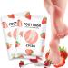 Yueci FootMeast Strawberry Foot Mask - Deep Exfoliation for Dead Skin & Callused Heels | 1 Pair Corneal Socks for Soft Feet - Foot Care Solution - Buy Online on GoSupps.com