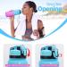 Coolfel Leakproof Sport Drinking Bottles for Kids - BPA Free Tritan Time Marked 500ml to 2L | Perfect for School Gym & Sports - Blue-Purple - Buy Online on GoSupps.com