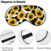 Cows Skin Sunflower Sleep Mask for Women | Adjustable Eye Shades with Elastic Strap - Buy Online on GoSupps.com