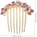 Angoily spring hair accessories top clip hair hair comb Korean version the flowers of head bride hair jewelry hair clip rhinestones issue card wedding comb decorate large - Buy Online on GoSupps.com