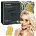 Adofect 25 Pairs Gold Eye Mask Collagen Eye Gel Pads Under Eye Mask for Puffiness and Dark Circle Under Eye Patches for Women and Men  Boxed-Gold