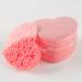 Facial Cleaning Sponge Heart Shape Exfoliating Pads - Reusable 50 Pieces (Pink) - Buy Online on GoSupps.com