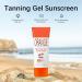  Zegaqae Orange Sunbed Bronzer Gel SPF 30 Sunscreen Bronze Moisturizing Lotion Natural Beauty - Buy Online on GoSupps.com