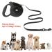 Idepit Heavy Duty Retractable Dog Leash | Anti-Chewing Steel Chain | 360 Tangle-Free | Small & Medium Dogs | 16ft | Black - Buy Online on GoSupps.com