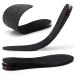 Height Increasing Insoles 2 Pairs with Air Cushion Shoe Pads Larger Heel Inserts for Men and Women Black