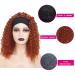 Ginger Orange Short Curly Headband Wig for Black Women - 12 Inch 350# Afro Curly No Lace Front Wig - Heat Resistant Fiber Hair Cosplay Wig - Buy Online on GoSupps.com
