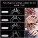 288PCS Nail Dual Forms for French Nails | Acrylic Nail Tips | 96PCS Duet System Sticker Silicone Reusable Pads | Manicure Extension Kit - 4 Styles, 12 Sizes - Buy Online on GoSupps.com