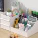Skin Care and Makeup Desk Organizer with Drawers - White Vanity Organizer for Cosmetics, Brushes, Lipsticks, Eyeshadows, and Jewelry - Buy Online on GoSupps.com