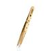 Rubis Elegance Tweezers Gold - slanted - Gold-plated eyebrow tweezers with hole design