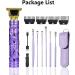 Buy Cordless Hair Clippers for Men - Portable 5.7 Inch Rechargeable Hair Remover with 6 Earpick Tools (Purple) | Best International Shipping - Buy Online on GoSupps.com