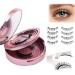 GEMERRY 2 Pair Magnetic Eyelashes Natural Look No Glue or Eyeliner Needed Magnetic Eyelashes Magnetic Lashes Natural Look Reusable Magnetic Eyelashes with Applicator 2 Pair A01