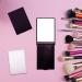 Queekay Small Makeup Folding Mirror - Portable Rectangle Compact Mirror for Women and Girls (Black/White) - Buy Online on GoSupps.com