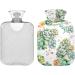 NAANLE 2L Hot Water Bottle with Cover - Watercolor Succulents Design for Menstrual Cramps Pain Relief Hand & Foot Therapy - Heat & Cold Pack - Buy Online on GoSupps.com