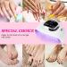 UV Nail Lamp 268W UV Lamps for Gel Nails with 4 Timer Setting/Large LCD Touch Screen Fast Curing Lamp Nail Dryer for Toenail Home Salon white&black - Buy Online on GoSupps.com