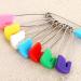 iplusmile 500 Pcs Safety Pin Diaper Set - Baby Nappy Hijab Pin with Plastic Head - Girl Scout Towel Bibs Fastener - Colorful Steel Toddler Child Pins 5.4x1cm - Buy Online on GoSupps.com