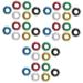 Magiclulu 36 Stk spiky finger rings acupressure toy toys noiseless finger massage roller massage roller ring massage device spiky sensor finger ring children