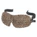 9.5" Brown and Black 40 Blinks Leopard Eye Mask