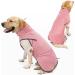 Lianzimau Pink Fleece Dog Sweater - Warm Winter Coat for Big & Medium Dogs | XXL Dog Jacket for Cold Weather - Buy Online on GoSupps.com