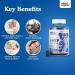 Organic Blueberry Flavored 5-HTP Gummies - Stress Relief & Mood Support Supplement with Melatonin and Serotonin Booster - 200mg 60 Chews - Buy Online on GoSupps.com