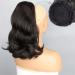 Ponytail Extension Synthetic Tail Warping 18" Hairpiece with 2 Plastic Comb Drawstring Ponytail Hair Extension Natural Black Ponytail Hair Extension(2) 18inch-45cm 2
