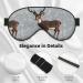 Grey Plum Deer Unisex Adjustable Blackout Sleep Eye Mask - Perfect for Travel Yoga Office & Naps - Buy Online on GoSupps.com