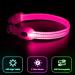 Buy YFBRITE LED Cat & Dog Neck Band - Adjustable Reflective Safety Collar in Pink XS - Comfortable Glowing Puppy Straps - Buy Online on GoSupps.com