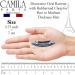 Camila Paris CP2984 Handmade Oval Blue French Hair Barrette Clip for Women - Strong Hold Grip, No Slip Closure - Durable Styling Hair Accessories from France - Buy Online on GoSupps.com