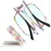 Missfive Modern 3.0x Folding Reading Glasses For Women Men Blue Light Blocking Anti UV/Eyestrain Fashion Pattern Print Foldable Thin Lightweight Portable Readers Pocket Travel Eyeglasses Flower