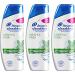 Head & Shoulders, Menthol Fresh Anti-Dandruff Shampoo, Deeply Cleanses Hair and Scalp, Fresh Minty Sensation, 3 x 285 ml Formula
