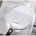 Meichoon Handheld Magnifier 3x 10x Magnification | Extra Large Optical Lens | 4 LEDs Illuminated | Ideal for Elderly Reading and Children's Exploration - White - Buy Online on GoSupps.com