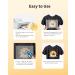Hiipoo Heat Transfer Paper 8.5x11 - 10 Sheets Printable Iron-on Transfer Paper for Dark T-Shirts - Washable Inkjet Printer Transfer Paper - Buy Online on GoSupps.com