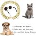 Retro Cat Sunglasses with Rose Gold Chain - UV Protection Small Cat Glasses for Photos & Pet Decor - Buy Online on GoSupps.com