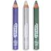 Set of 3 Organic Jumbo Glitter Kids Makeup Pencils Purple Silver Green Cosmos Organic Certified Namaki - Buy Online on GoSupps.com