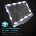 3X Large LED Page Magnifier with 12 Dimmable LEDs - Rechargeable, Anti-Glare, Ideal for Seniors & Small Prints - Silver - Buy Online on GoSupps.com