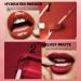 Rechoo 2in1 Lipstick Set - 6Pcs Double Brush Matte & Glossy Liquid Lipstick for Women | Waterproof Long-Lasting Nude & Rosa Red Lip Ink - A-Set A - Buy Online on GoSupps.com