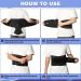 Lumbar Support Belt for Pain Relief, Posture Improvement - 3XL/4XL Black Back Brace for Men and Women - Buy Online on GoSupps.com