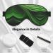 Green Curve Texture Print Unisex Eye Mask | Soft Comfort Sleep Mask for Travel Yoga & Shift Work - Buy Online on GoSupps.com