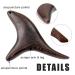 2 PCs Wooden Gua Sha Comb Set - Multi-Purpose Wide Tooth Hair & Massage Combs | Green Sandalwood | Head Care & Relaxation for Men & Women - Buy Online on GoSupps.com
