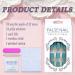 Turquoise Blue Short Square Press on Nails - 24 Pcs Full Cover False Nails with Designs and Nail Glue - Blue Glossy Artificial Acrylic Nails for Women and Girls - Buy Online on GoSupps.com